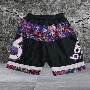 Bang Energy Drink Potent Brain and Body Fuel Black Confetti Multi-Color Shorts M